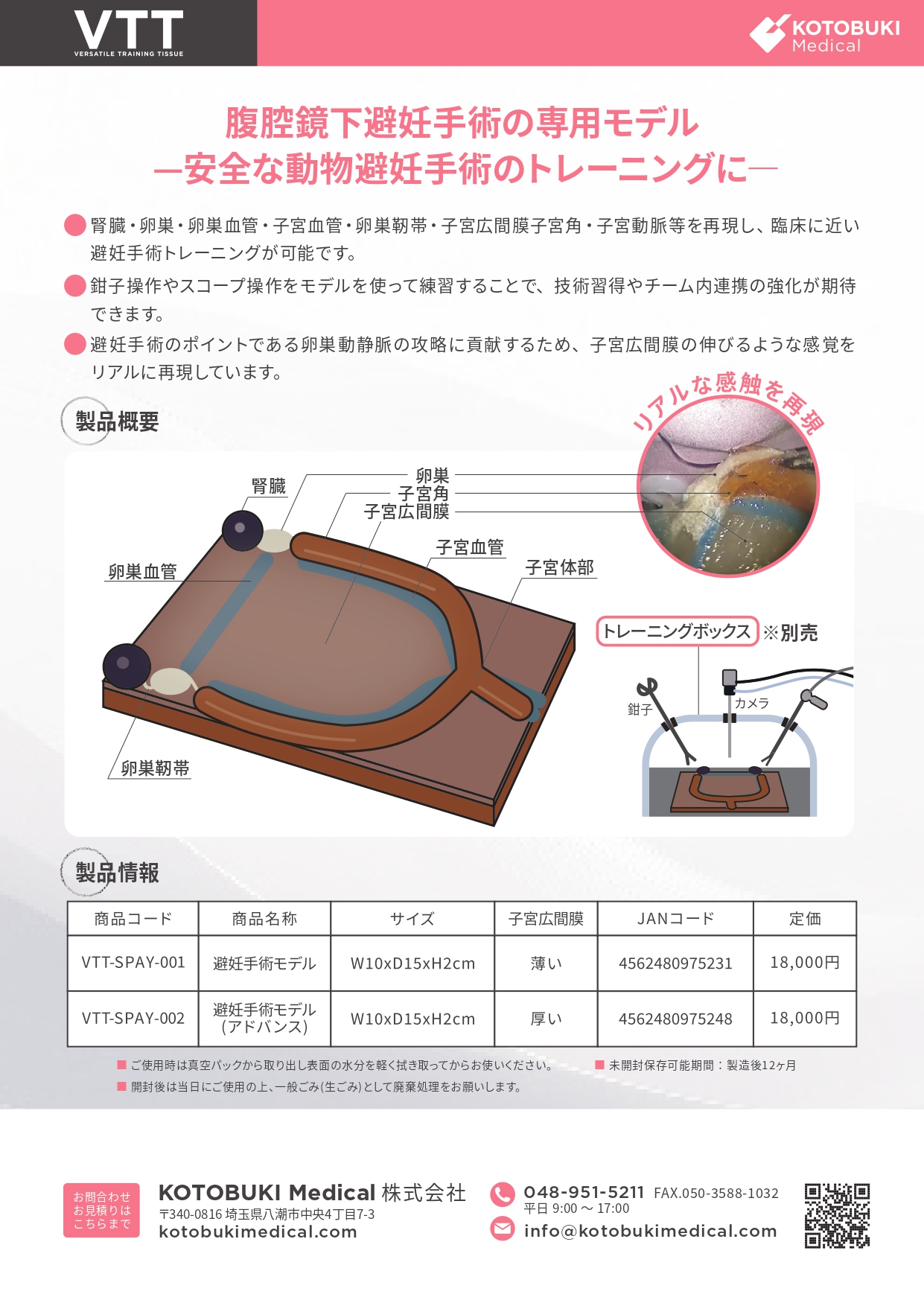 避妊手術モデルウラR